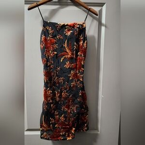 Princess Polly Black and Red Floral Mini Dress